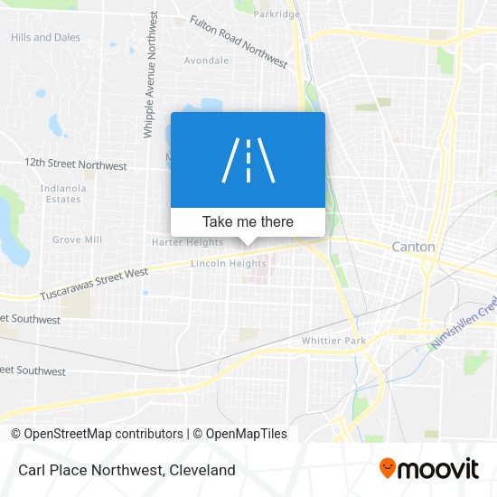 Carl Place Northwest map