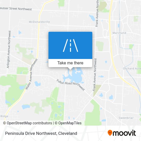 Mapa de Peninsula Drive Northwest
