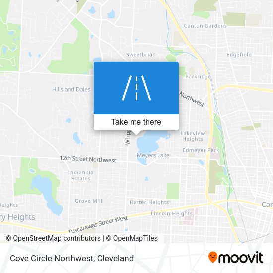 Cove Circle Northwest map