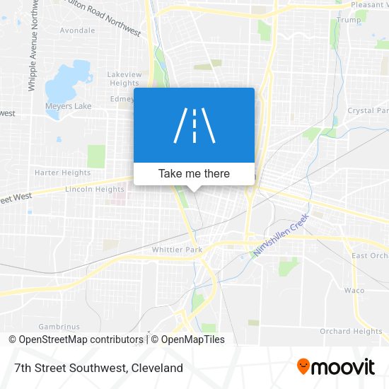 7th Street Southwest map
