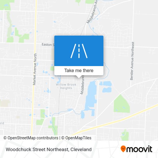 Woodchuck Street Northeast map