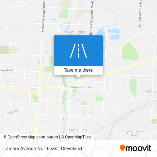 Zinnia Avenue Northeast map