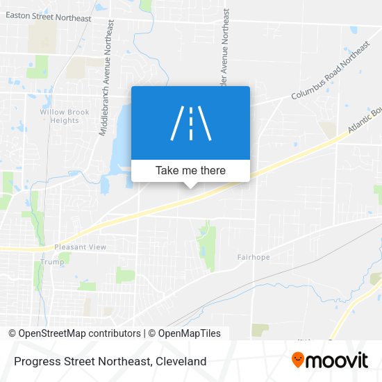 Mapa de Progress Street Northeast