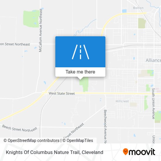Knights Of Columbus Nature Trail map