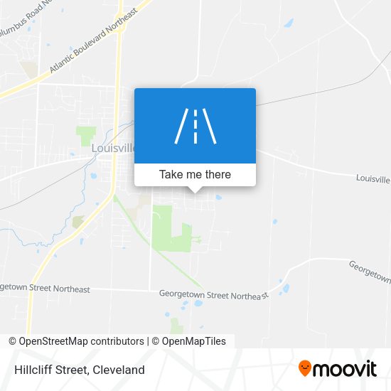 Hillcliff Street map