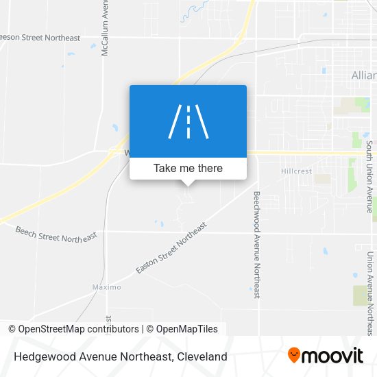 Mapa de Hedgewood Avenue Northeast