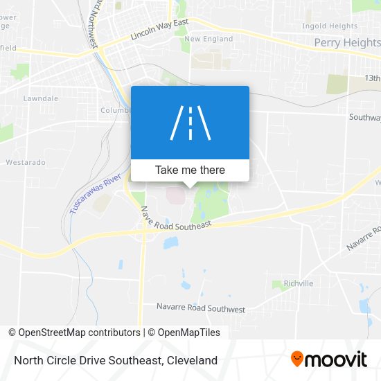 North Circle Drive Southeast map