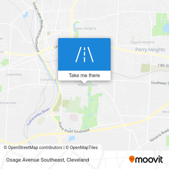 Mapa de Osage Avenue Southeast