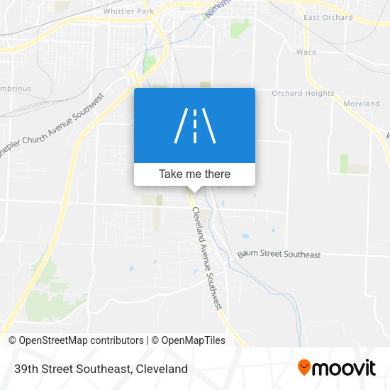 39th Street Southeast map