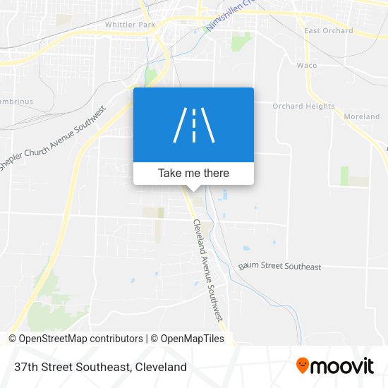 37th Street Southeast map