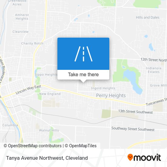 Tanya Avenue Northwest map