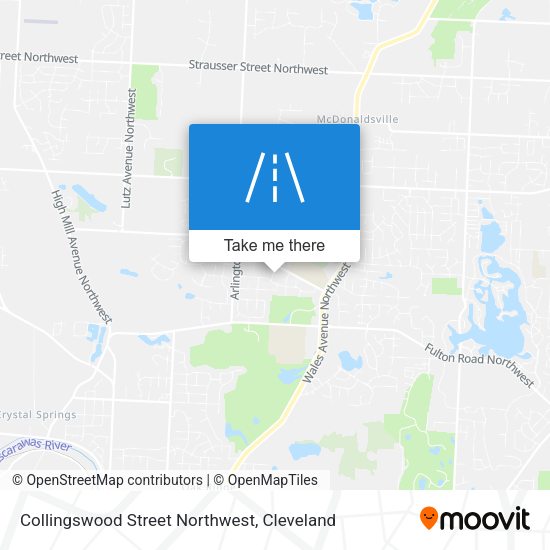Collingswood Street Northwest map
