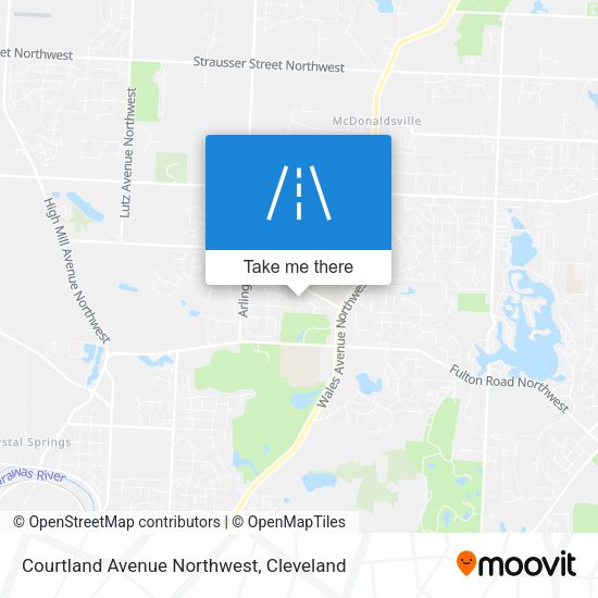 Mapa de Courtland Avenue Northwest