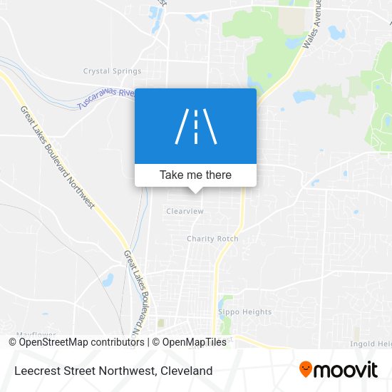 Leecrest Street Northwest map