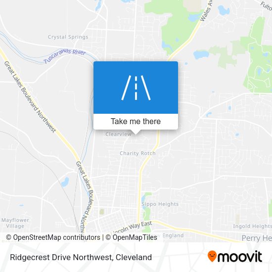 Mapa de Ridgecrest Drive Northwest