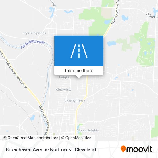 Broadhaven Avenue Northwest map