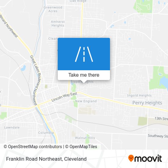 Franklin Road Northeast map