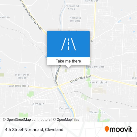 Mapa de 4th Street Northeast