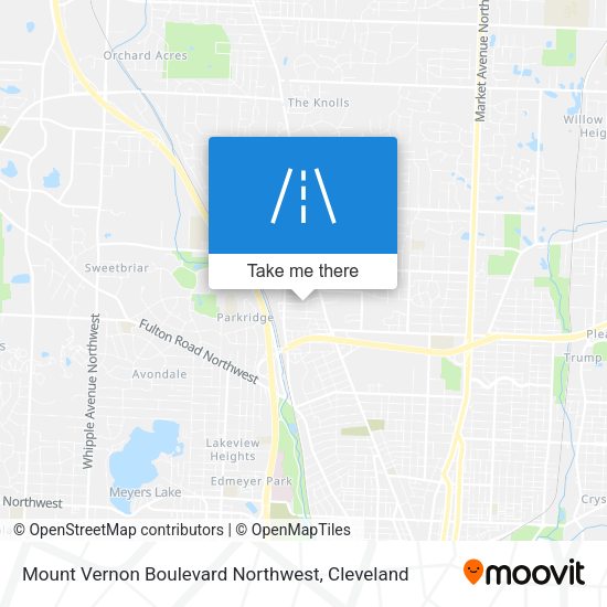 Mount Vernon Boulevard Northwest map