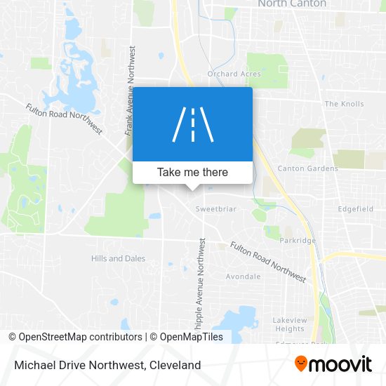 Michael Drive Northwest map