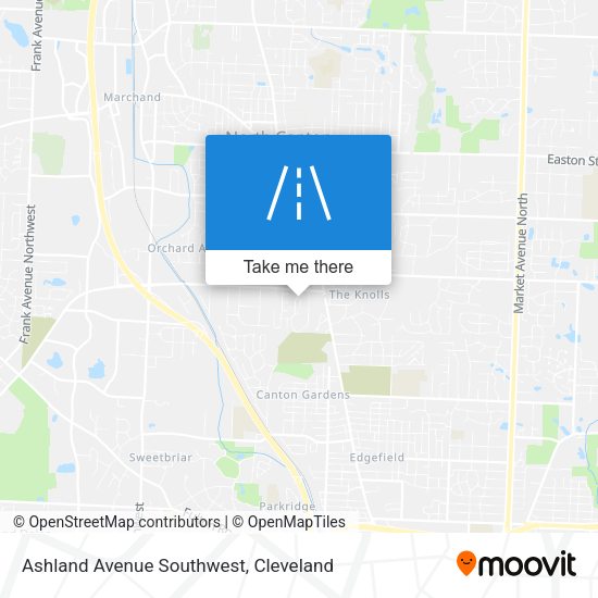 Mapa de Ashland Avenue Southwest