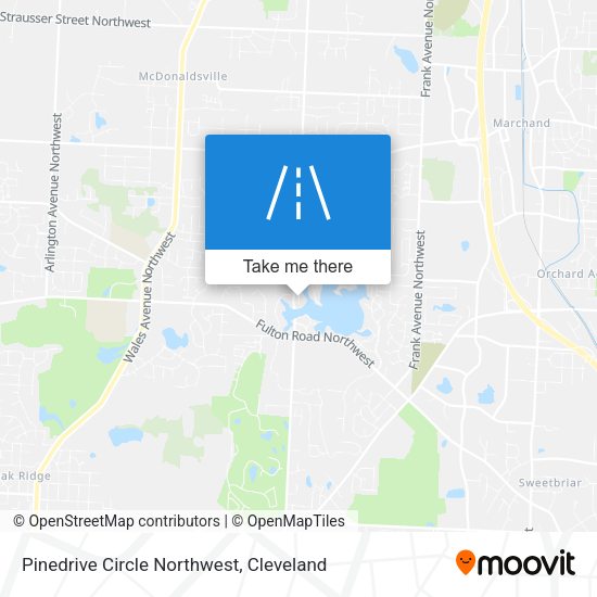 Pinedrive Circle Northwest map
