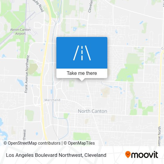 Los Angeles Boulevard Northwest map