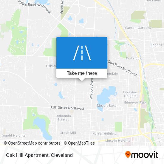 Mapa de Oak Hill Apartment