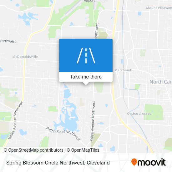 Spring Blossom Circle Northwest map