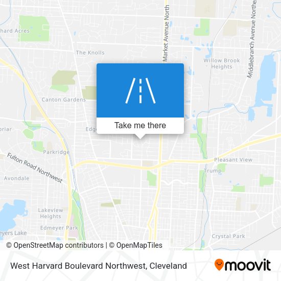West Harvard Boulevard Northwest map