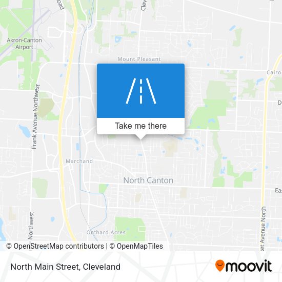 North Main Street map