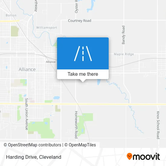 Harding Drive map