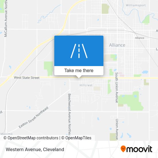 Mapa de Western Avenue