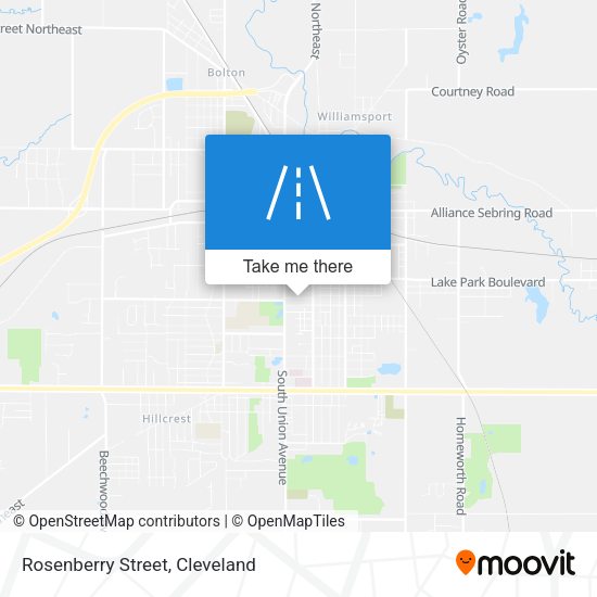 Rosenberry Street map