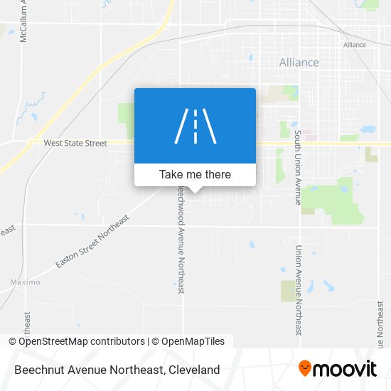 Beechnut Avenue Northeast map