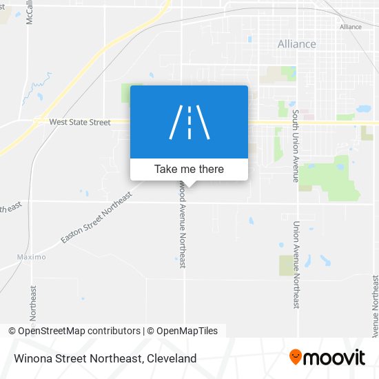 Mapa de Winona Street Northeast