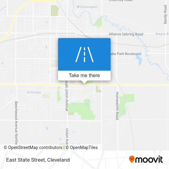 East State Street map