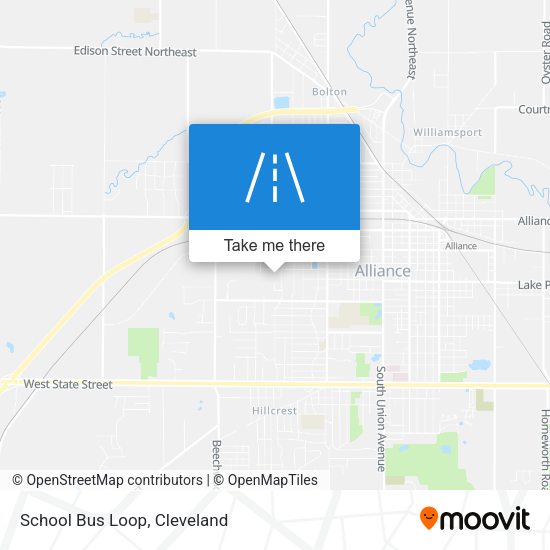 School Bus Loop map