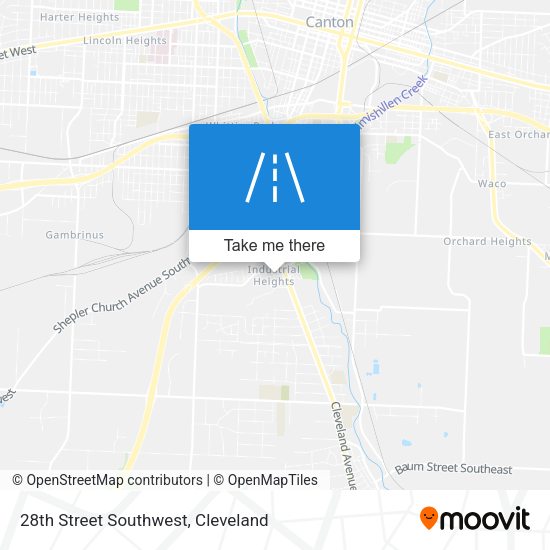 28th Street Southwest map