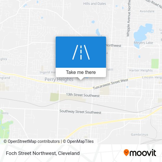 Foch Street Northwest map