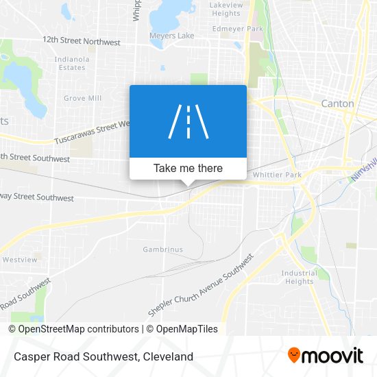 Casper Road Southwest map