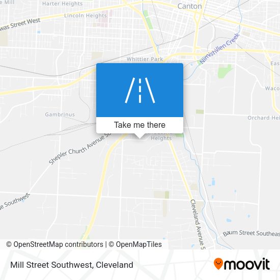 Mapa de Mill Street Southwest