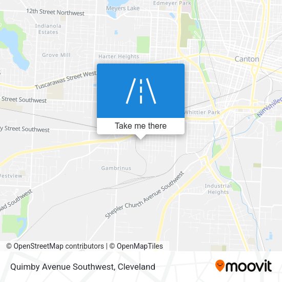 Quimby Avenue Southwest map