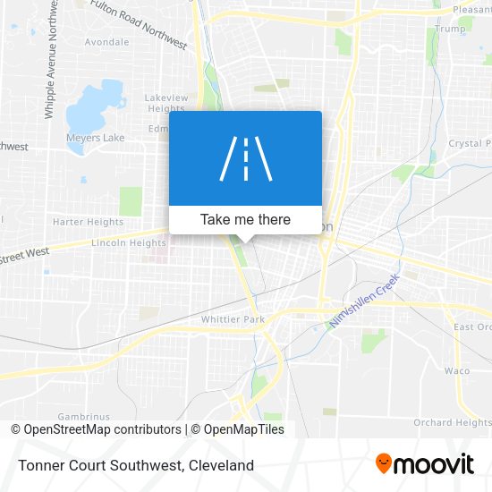 Tonner Court Southwest map