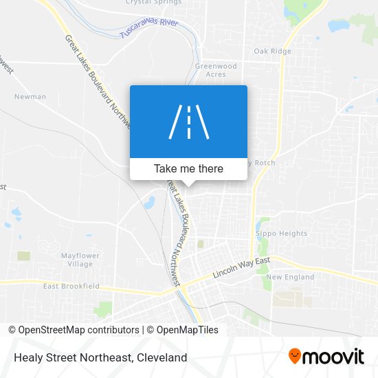 Mapa de Healy Street Northeast