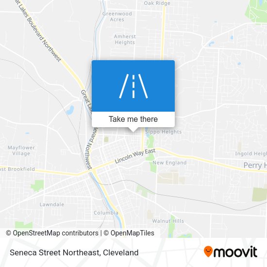 Seneca Street Northeast map