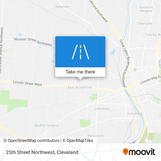 Mapa de 25th Street Northwest