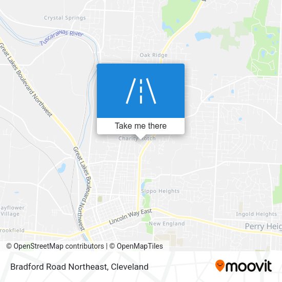 Bradford Road Northeast map