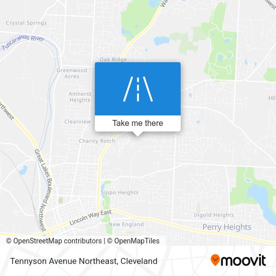 Mapa de Tennyson Avenue Northeast