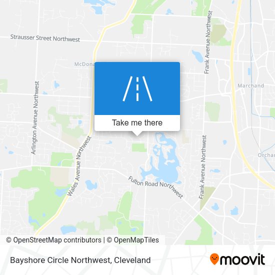 Bayshore Circle Northwest map